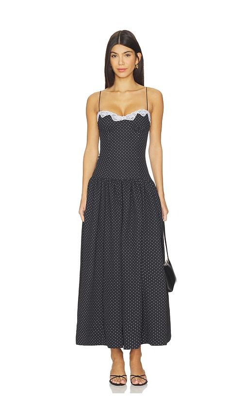 lovers and friends rosemary maxi dress in black.