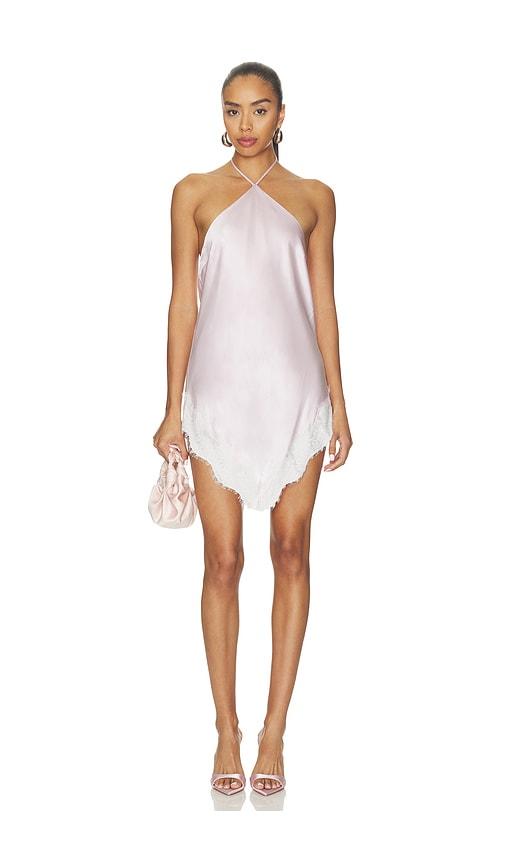 lovers and friends ruth mini dress in pink.