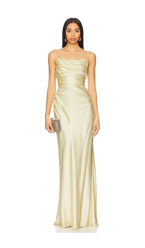 lovers and friends scout gown in yellow.