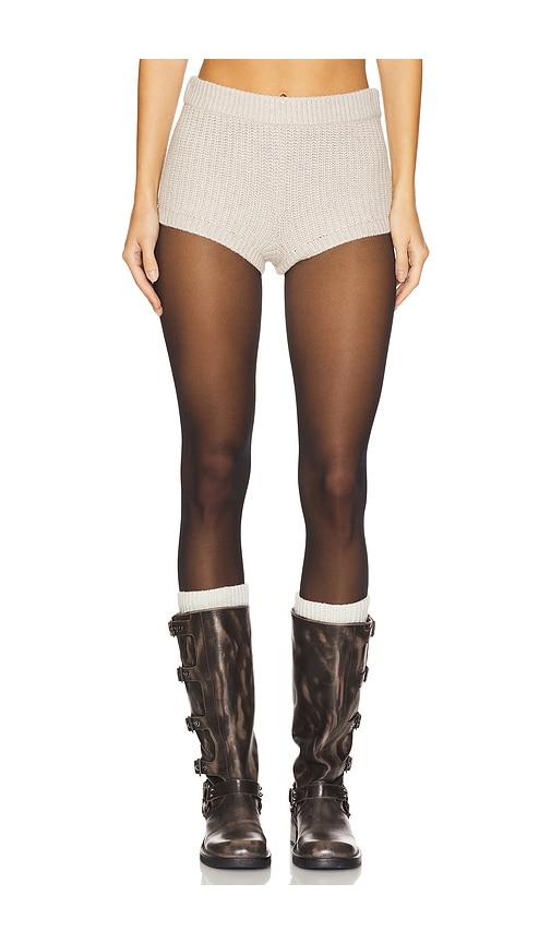 lovers and friends shivani hot short in beige.