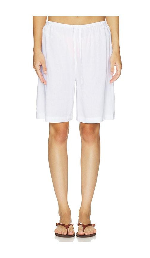 lovers and friends sloan short in white.
