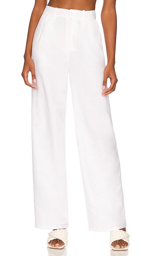 lovers and friends sydney pant in white.