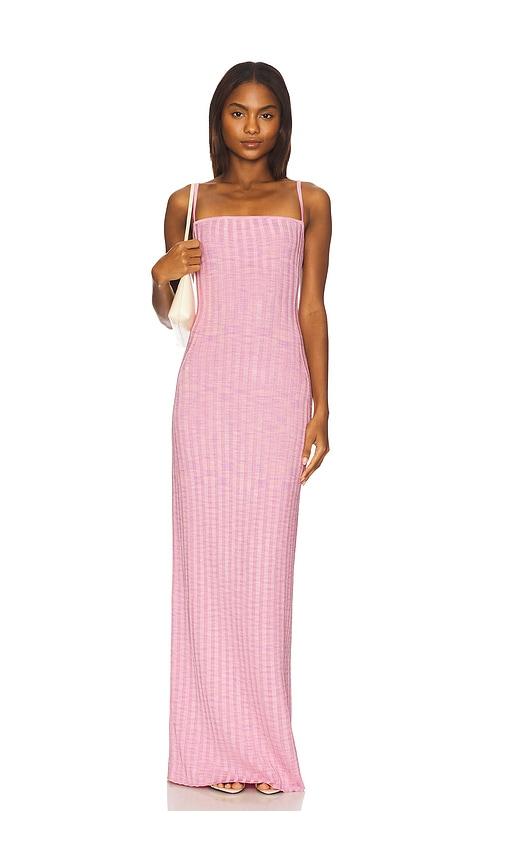 lovers and friends talvi maxi dress in pink.