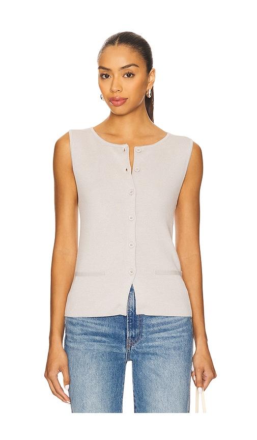 lovers and friends terra vest in grey.