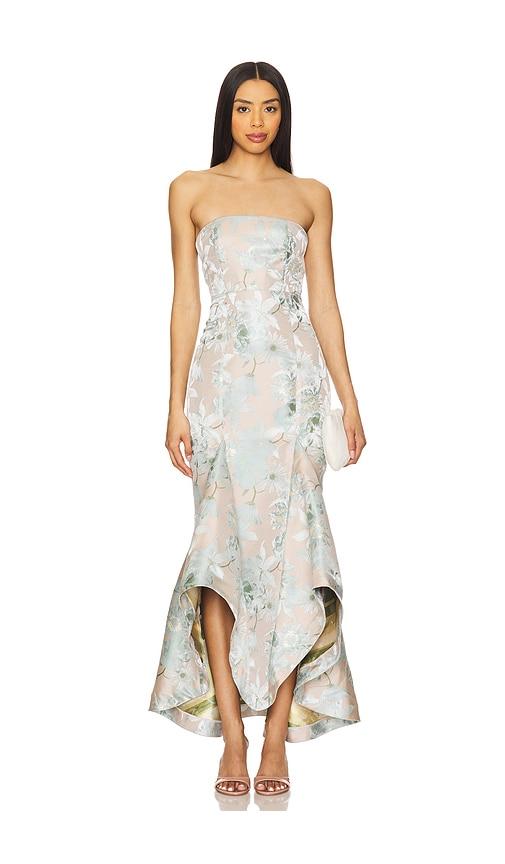 lovers and friends urgonia gown in neutral.