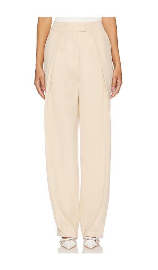 lovers and friends victoria pant in beige.