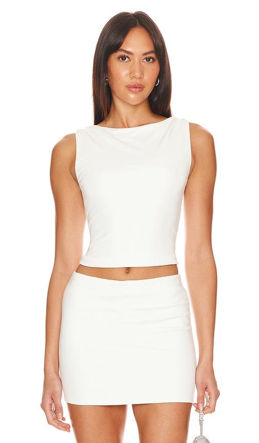 lovers and friends x anja dujakoviä lainey top in white.