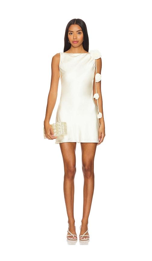 lovers and friends x maggie macdonald mariam mini dress in ivory.