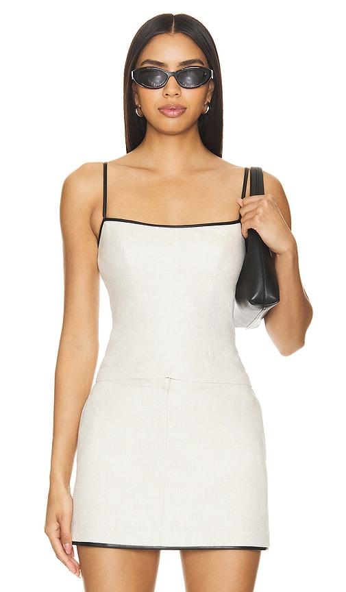 lovers and friends x maggie macdonald miles top in neutral.