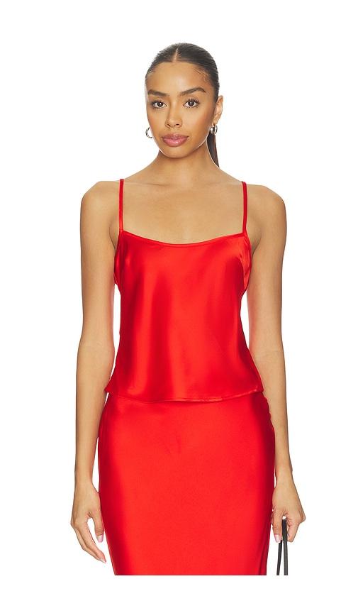lovers and friends zoe top in red.