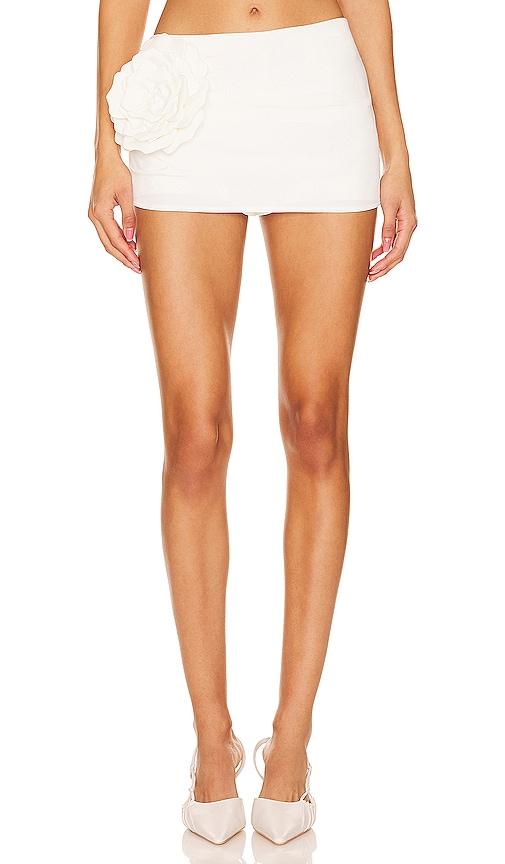 lovers and friends zora skort in white.