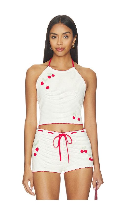 loveshackfancy avanyah top in ivory.