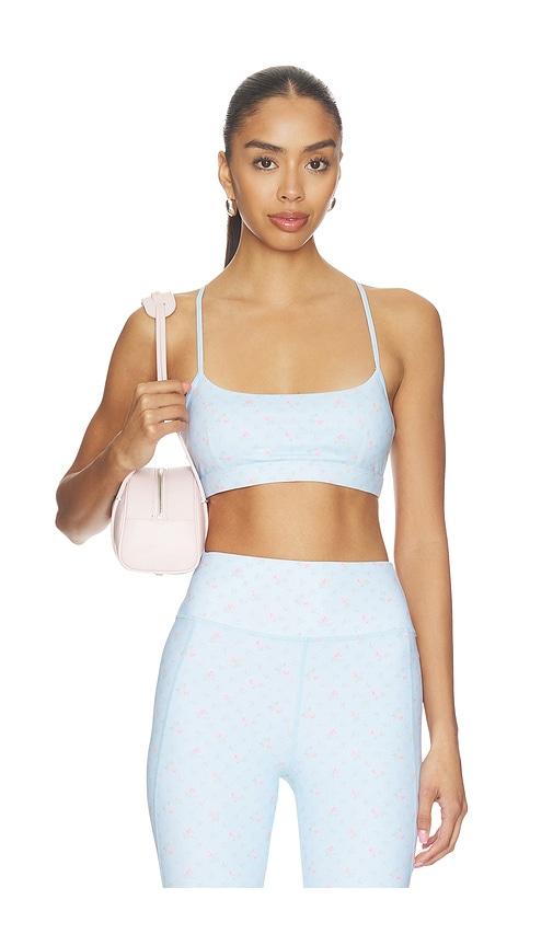 loveshackfancy cadelle bra in blue.