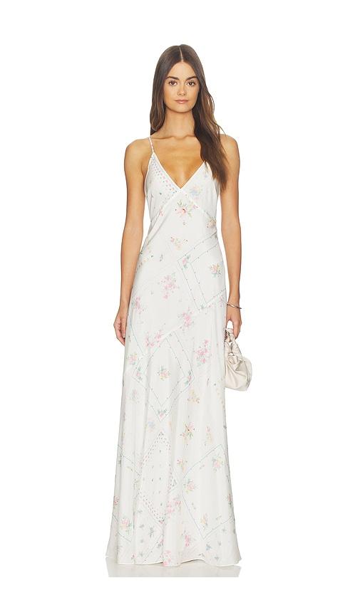 loveshackfancy castilla dress in white.
