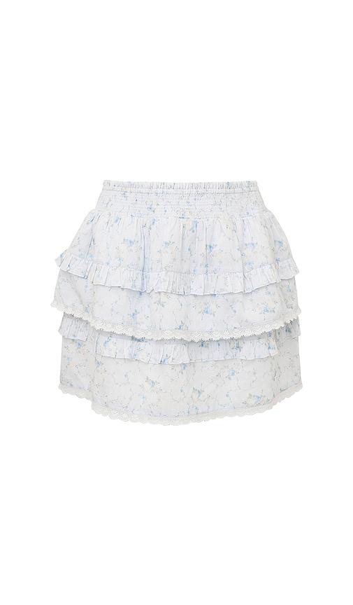 loveshackfancy kids billie skirt in baby blue.