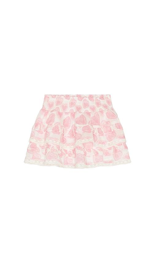 loveshackfancy kids billie skirt in pink.