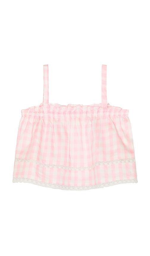 loveshackfancy kids fiorella top in pink.
