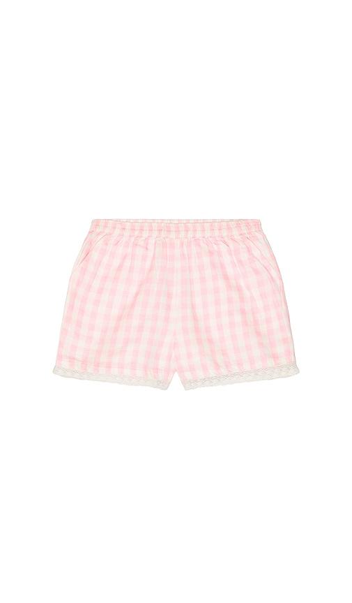 loveshackfancy kids georgie short in pink.