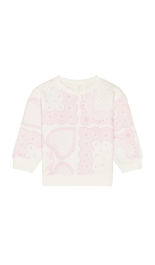 loveshackfancy kids mini leila pullover in pink.
