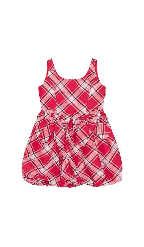 loveshackfancy kids mini tima dress in red.
