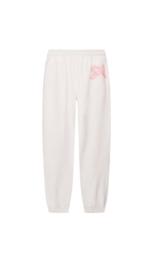 loveshackfancy kids violin sweatpant in blush.