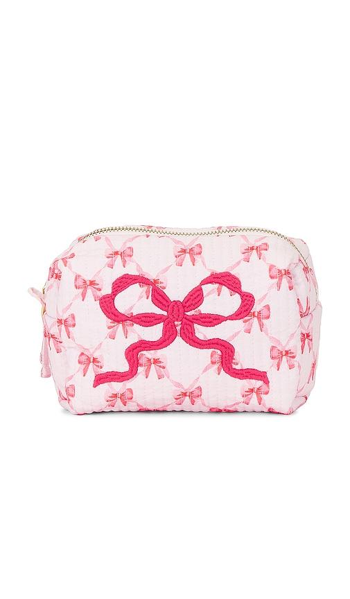loveshackfancy mini octavia pouch in pink.