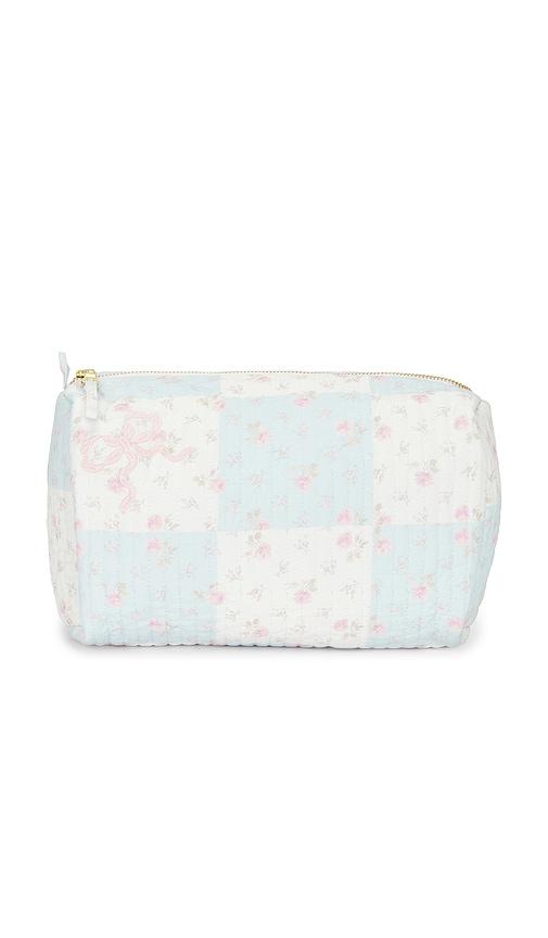 loveshackfancy octavia with bow bag in baby blue,white.