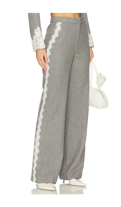 loveshackfancy oriaith pant in grey.