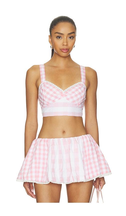 loveshackfancy ricky top in pink.