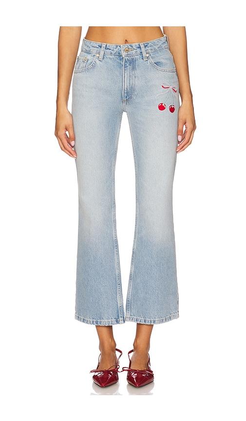 loveshackfancy sami pant in blue.