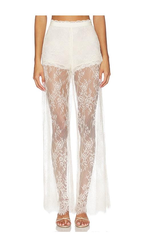 loveshackfancy sigrid pant in ivory.