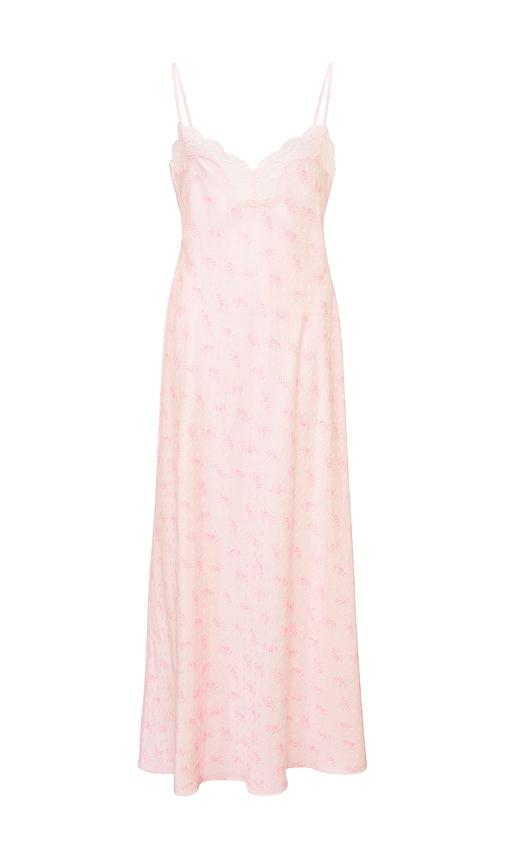 loveshackfancy tween adelise dress in peach.