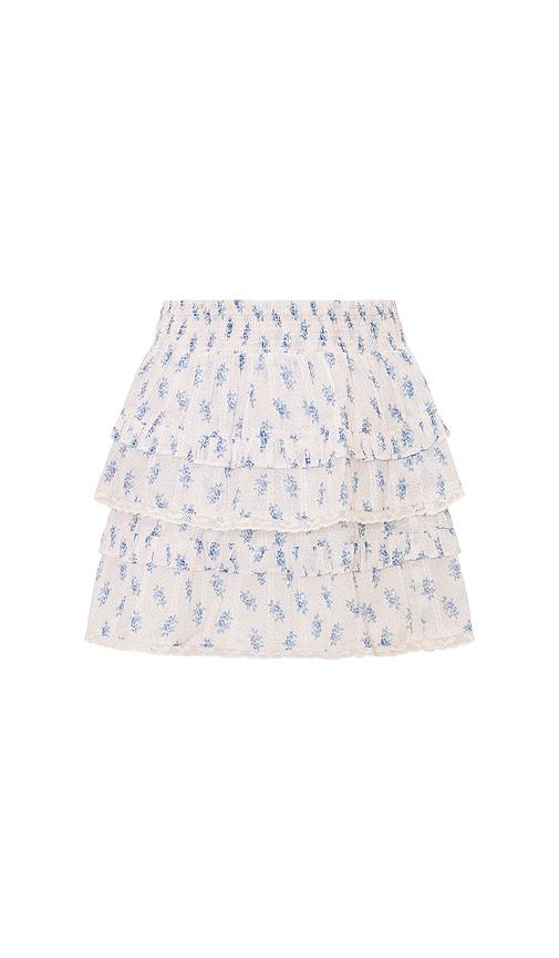 loveshackfancy tween billie skirt in turquoise.