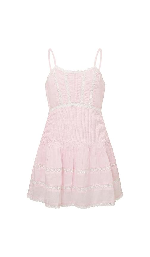 loveshackfancy tween havrea dress in pink.