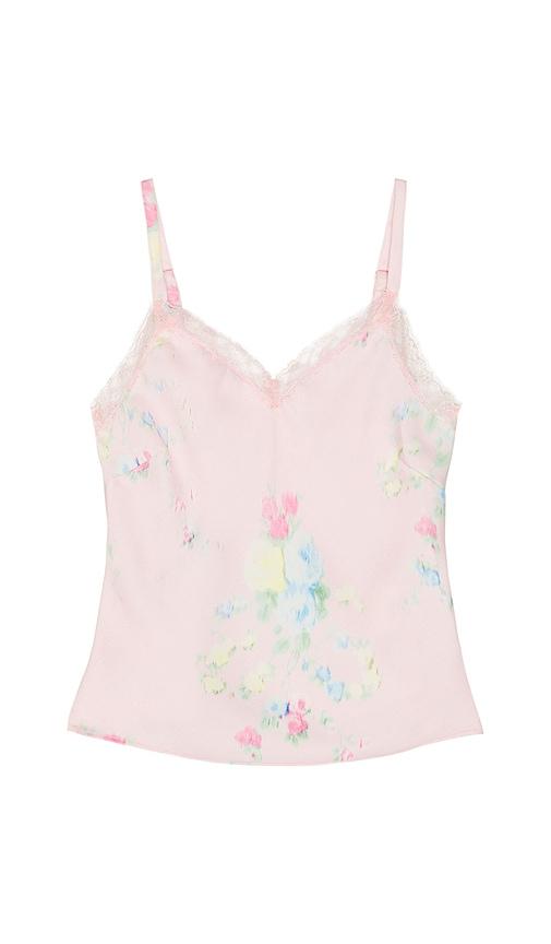 loveshackfancy tween lirena top in pink.