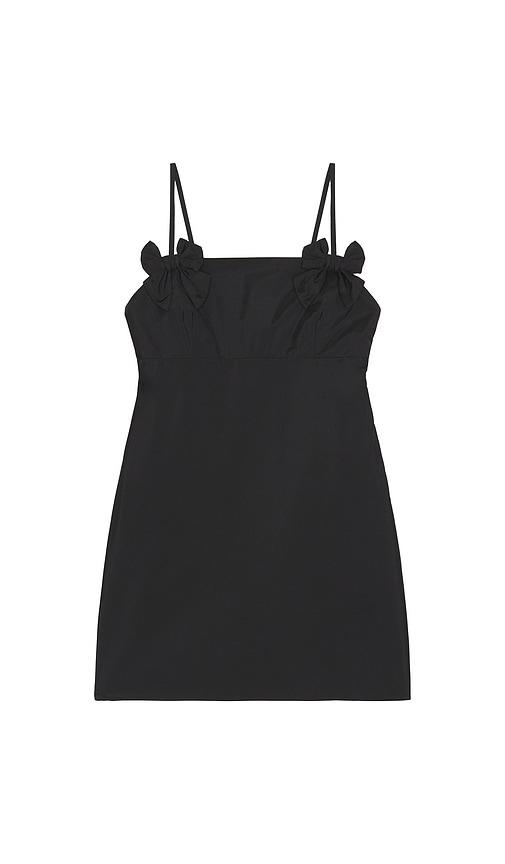 loveshackfancy tween venta dress in black.