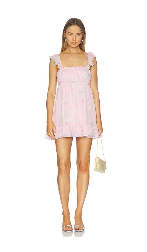 loveshackfancy zanira dress in pink.