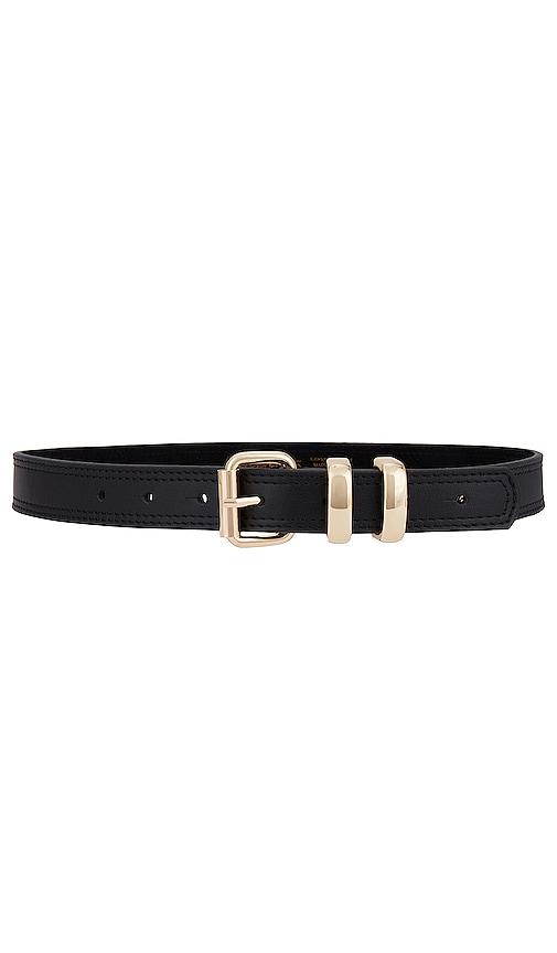 lovestrength classic sage belt in black.