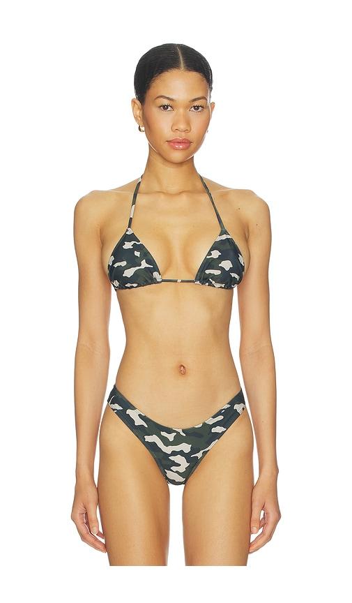lovewave the campbell top in green.