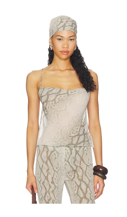 lovewave the channing top in beige.