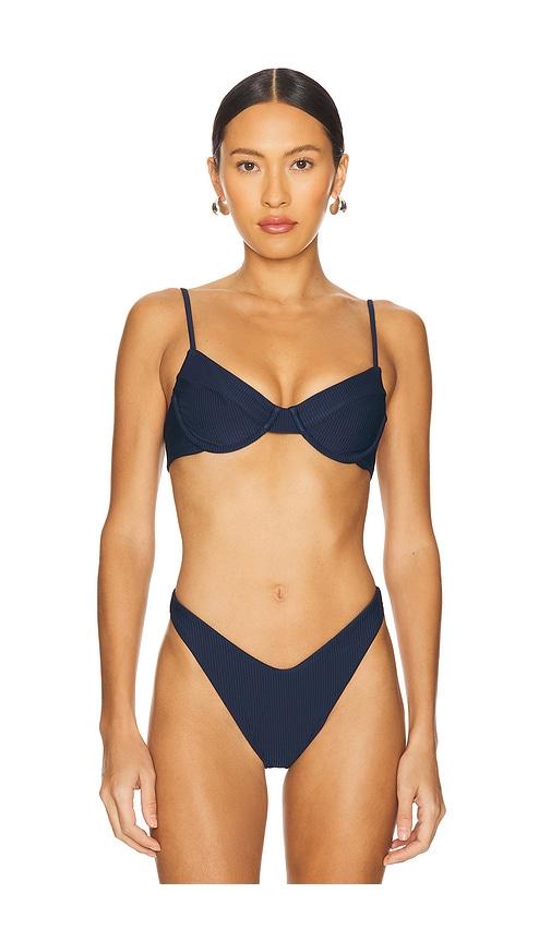 lovewave the lenora top in navy.