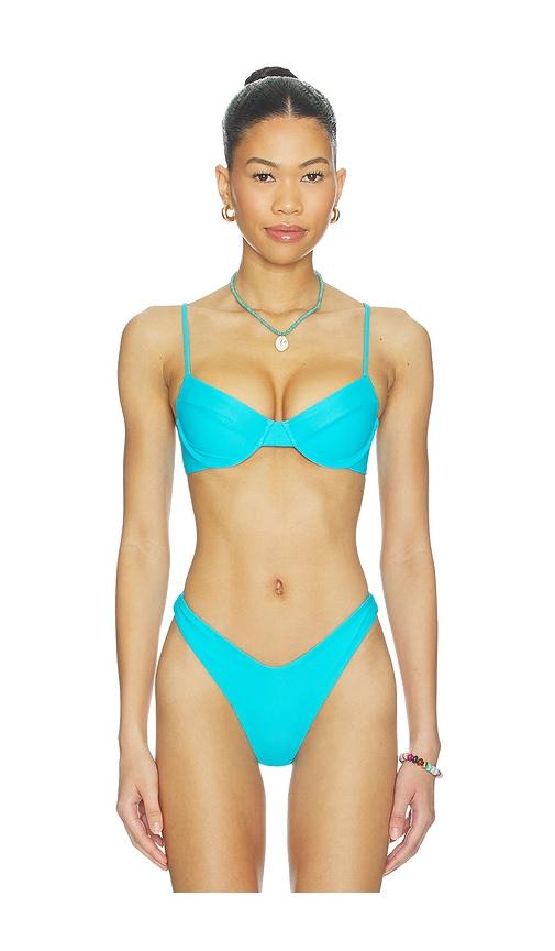 lovewave the lenora top in teal.
