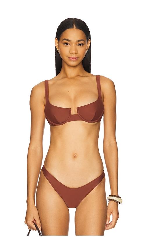 lovewave the manuka top in brown.