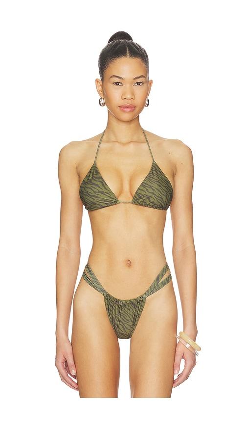 lovewave the neko top in army.