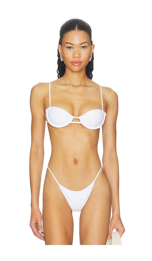 lovewave the rafaela top in white.