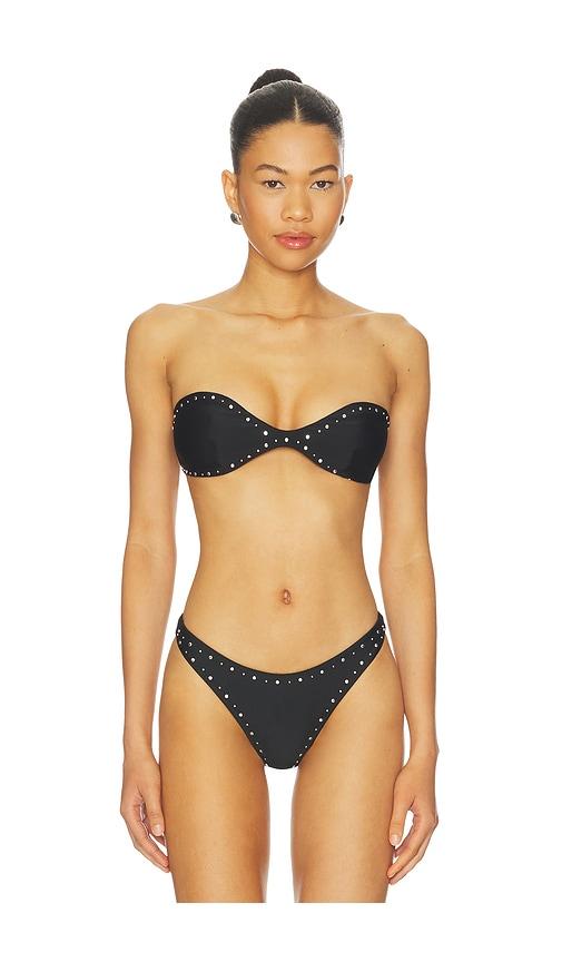 lovewave the santorini top in black.