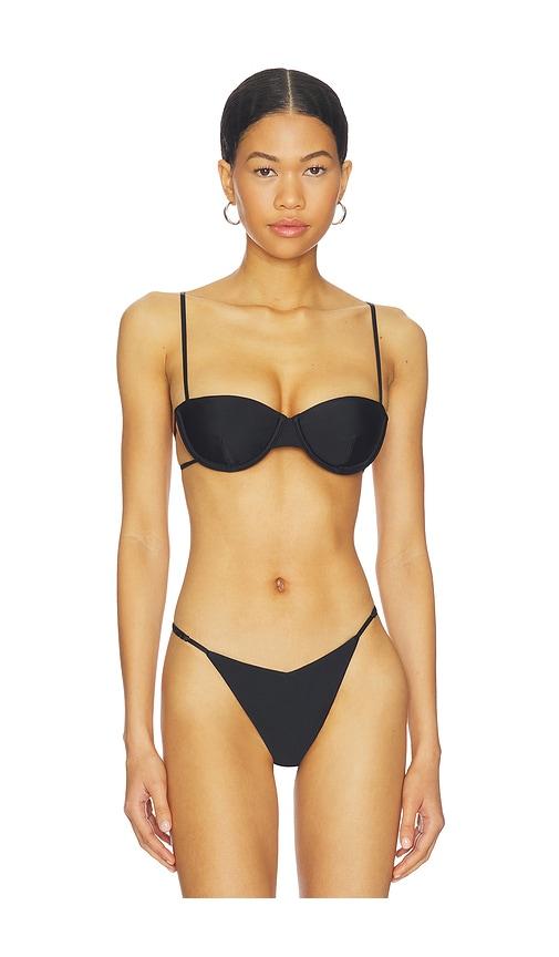 lovewave the seraphine top in black.