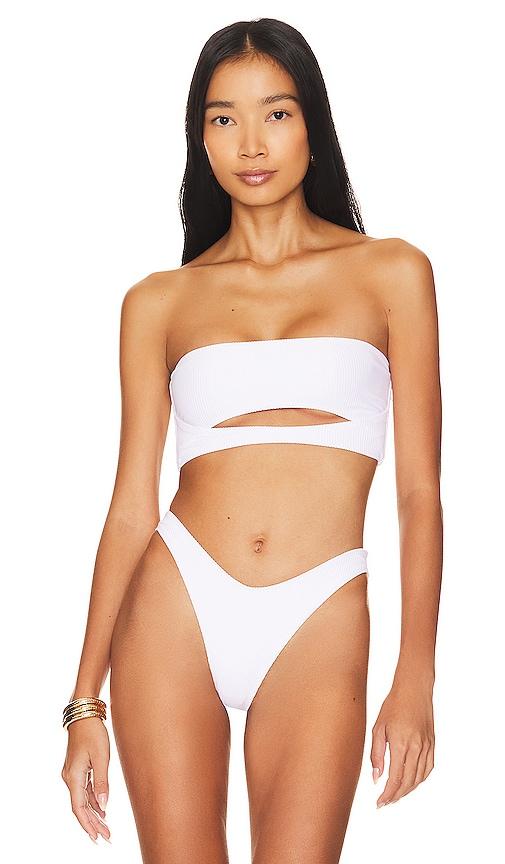 lovewave the xenia top in white.