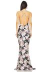 low back slip fishtail gown