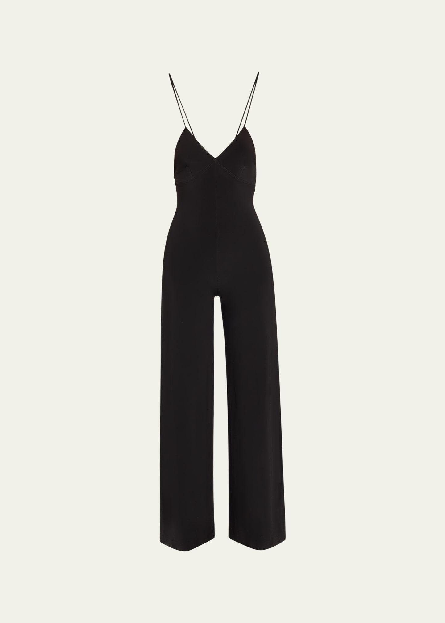 low-back slip jumpsuit